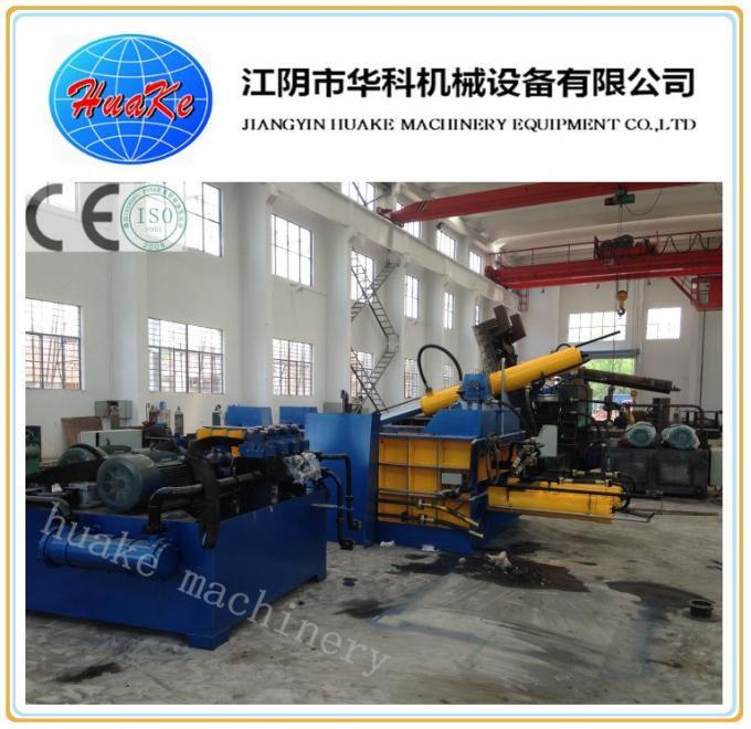 Y81-160 Scrap Metal Compactor , Hydraulic Scrap Press Machine For Round Bale 1